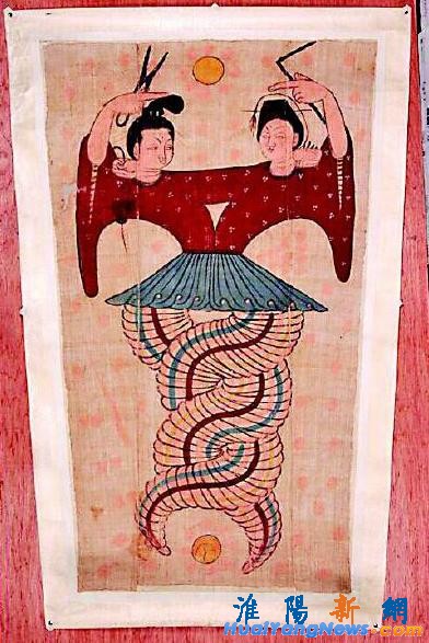 古代绢画《伏羲女娲图》透出胡人对中华文化认同
